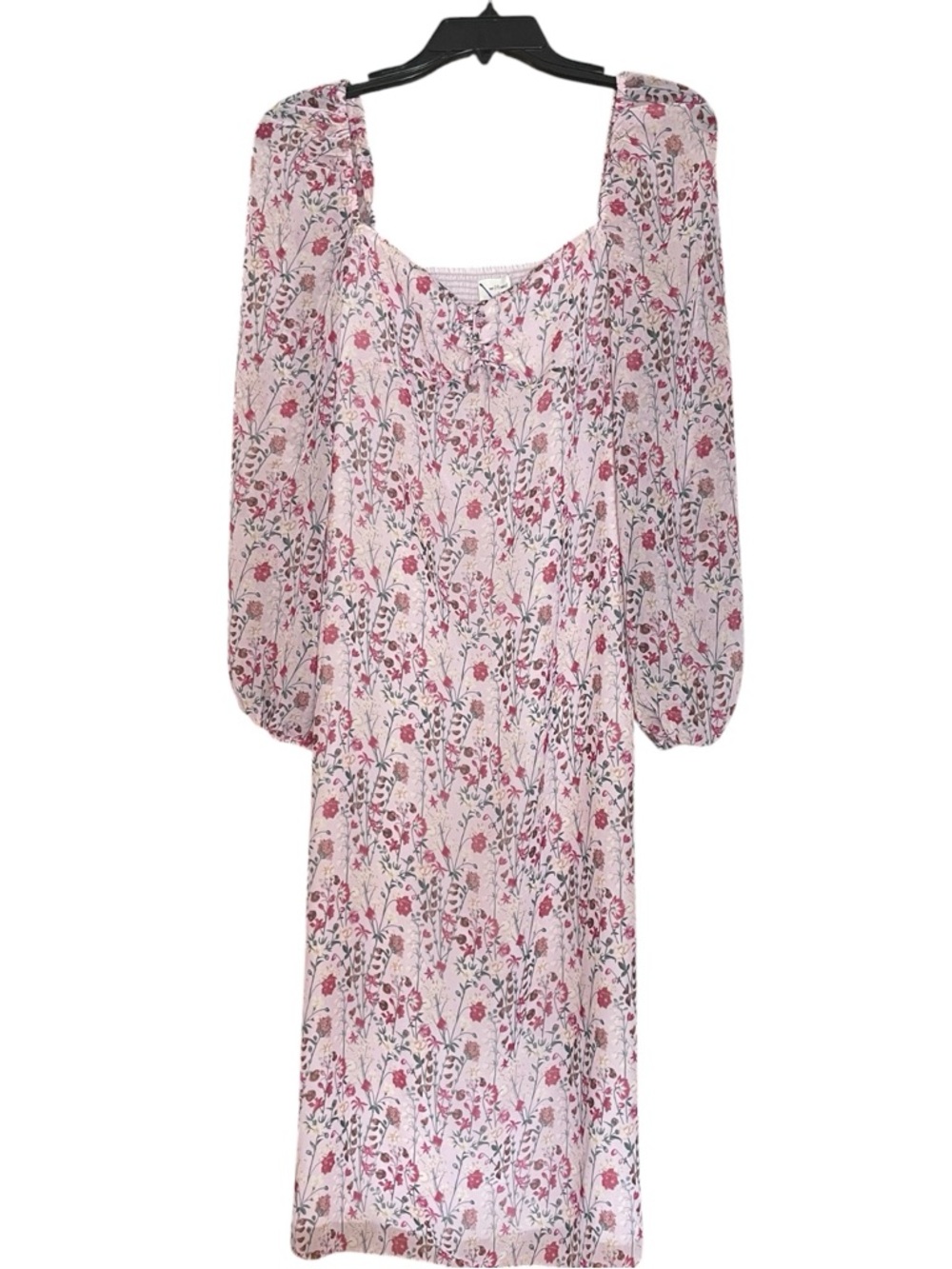 Wilfred Pink Sheer Floral Jacqueline Dress Size 2